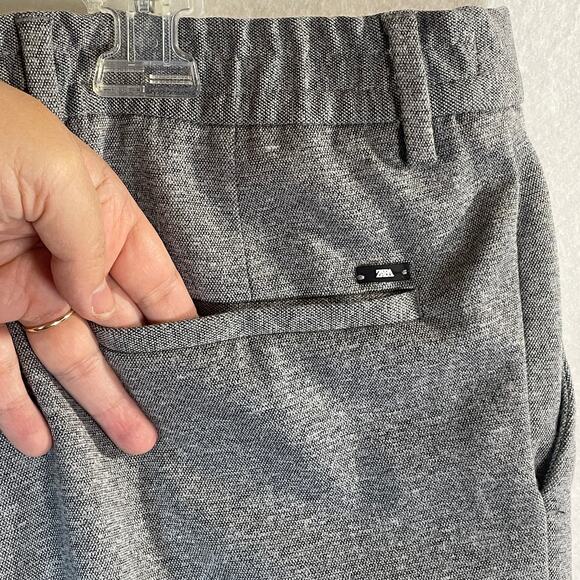 Zara Womens Size M 31 x 27 Heather Gray Dress Comfort Active Ankle Pants Stretch - Picture 5 of 10